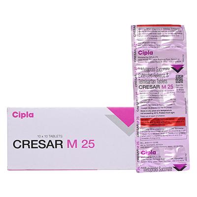 CRESAR M 25 Tablet 10's - Hypertension-Ana