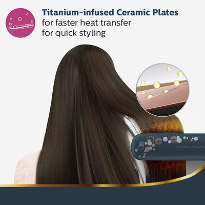 Philips Kerashine Titanium Straightener with SilkProtect Technology (BHS397/40) 1's - Straighteners