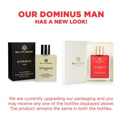 Bella Vita Organic DOMINUS MAN Eau De Parfum For Men with Agarwood, Labdanum, Sandalwood 100 ml - Men Perfumes (Edt/Edp)