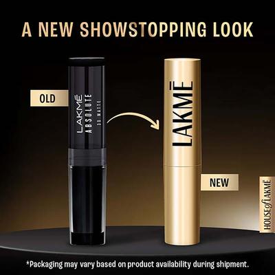 Lakme Unreal 3D Slim Bullet, Matte Finish, Red Carnival, 3.6gm - Lipsticks