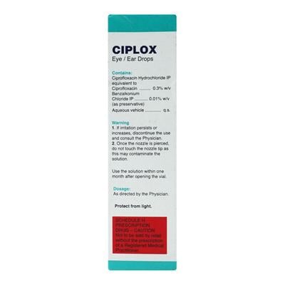 Ciplox Eye/Ear Drops 10ml - Bacterial Infections-Qui