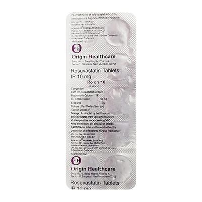 Ro On 10Mg Tablet 10's - High Cholesterol-Dys