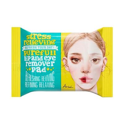 Ariul Stress Relieving Purefull Lip and eye remover tissue 55 ml - Facial Wipes & Tissues