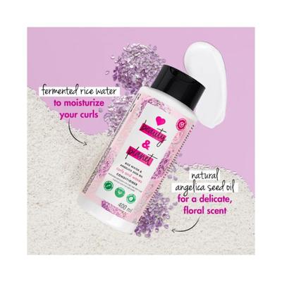 Love Beauty And Planet Rice Water & Angelica Seed Oil Silicone Free Conditioner For Curly & Wavy Hair 400 ml - Conditioners