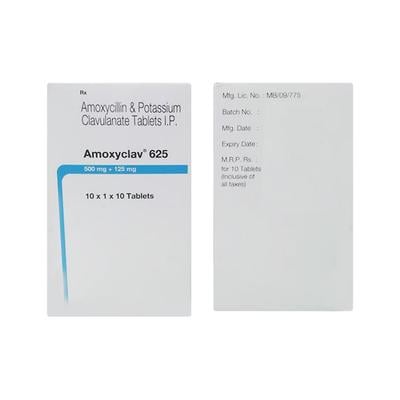 Amoxyclav 625mg Tablet 10'S - Bacterial Infections-Pen