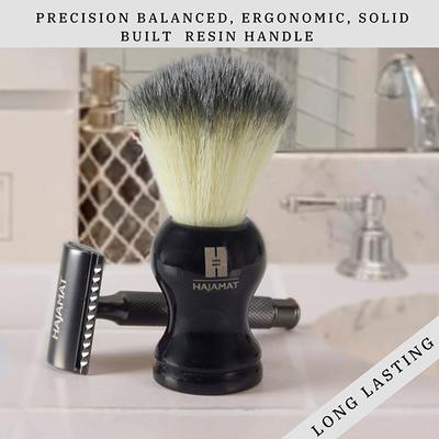 Hajamat Luxurious Black with Imitation Badger Hair Shaving Brush 1's - Shaving Brushes