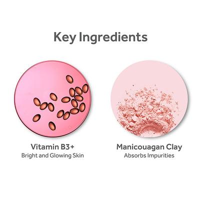 Pond's Bright Beauty Mineral Clay facial foam Face Wash For Oil Free Instant Glow Deep Clean With Vitamin B3 40 gm - Face Washes