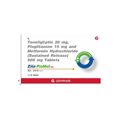 ZITA PIOMET 500 Tablet 10's - Diabetes-Ant