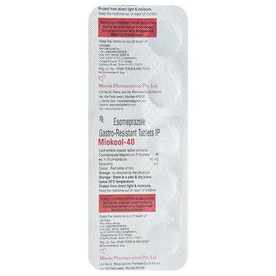 MIOKOOL 40 Tablet 10's - Ulcer/Reflux/Flatulence-Aaa
