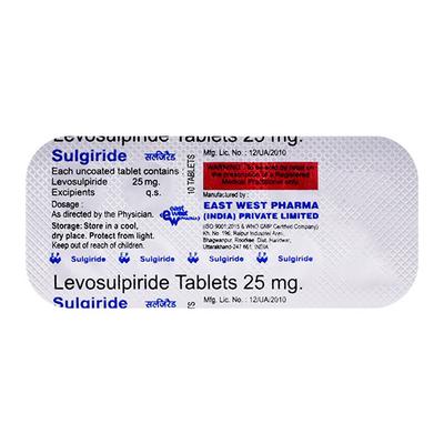 Sulgiride 25mg Tablet 10'S - Psychosis-Ans