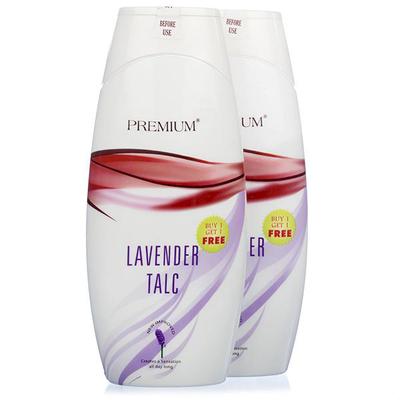 Premium Lavender Talc (B1G1) (Pack of 2 x 300 gm) - Talcum Powders