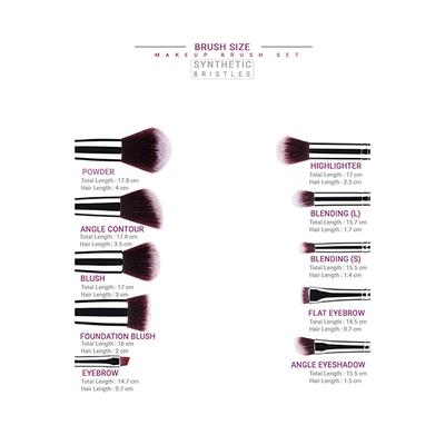 Allure (Set of 15) Silver Brushes -SSK-15 1's - Face Brush