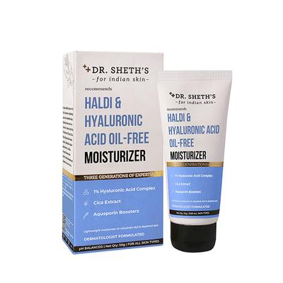 Dr. Sheth's Haldi & Hyaluronic Acid Oil-Free Moisturizer 50 gm - Face Moisturizers