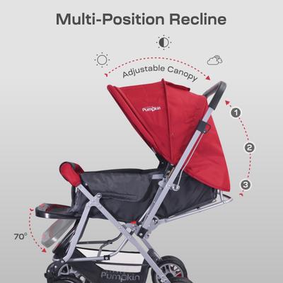 R for Rabbit Little Kiddie Kingdom Stroller Stroller - Red 1's - Baby Safety