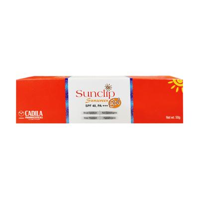 Sunclip Spf40 Pa+++ Gel 50gm - Sunscreen Preparations-Emo