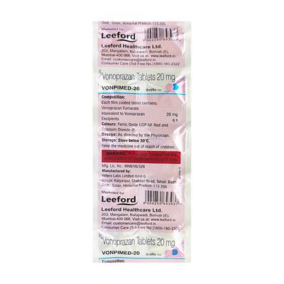VONPIMED 20 Tablet 10's - General-P