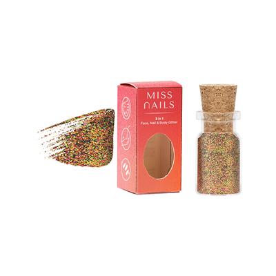 Miss Nails 3 In 1 Glitter Rainbow 41 5 gm - Nail Polish