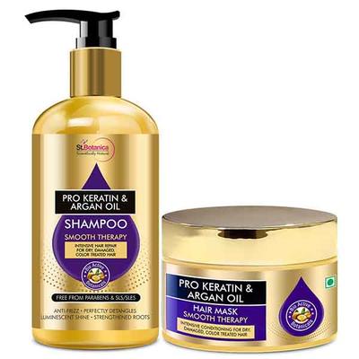 St.Botanica Shampoo 300 ml + Hair Mask 200 ml - Pro Keratin & Argan Oil - Shampoos