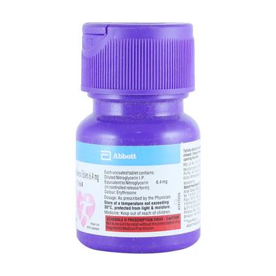GTN Sorbitrate CR 6.4mg Tablet 30'S - Angina