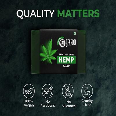 Beardo Energizing Hemp Soap 125gm - Shower Gels & Body Wash