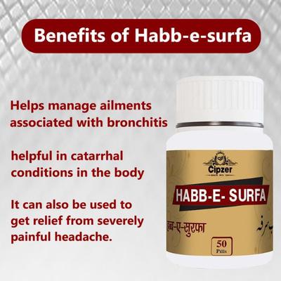 Cipzer Habb-E-Surfa Pills 50's - Speciality Medicines