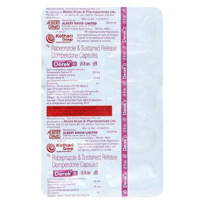 Derek D Capsule 10'S - Ulcer/Reflux/Flatulence-Aaa