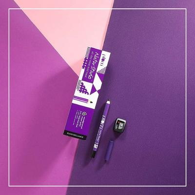 Plum NaturStudio All-Day-Wear Kohl Kajal with Free Sharpener - Black Brilliance 1.2gm - Kajal & Kohls