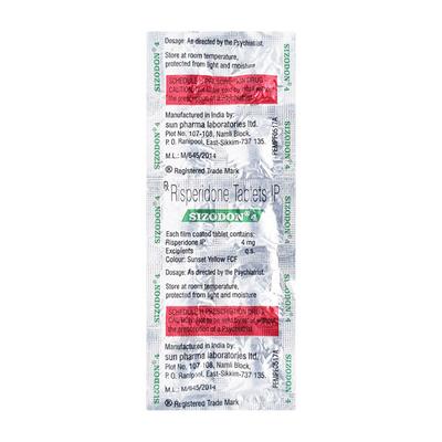 Sizodon 4mg Tablet 10'S - Schizophrenia-Aps
