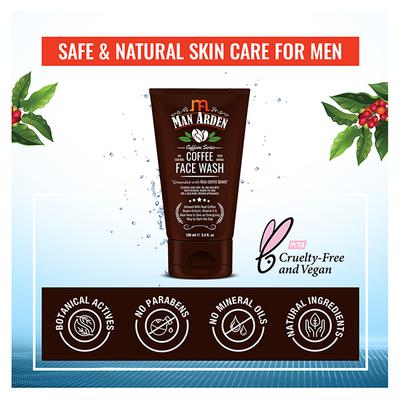 Man Arden Recharge Coffee Face Wash 100 ml - Face Wash & Cleansers