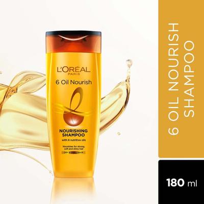 L'Oreal Paris 6 Oil Nourish Nourishing Shampoo 180 ml - Shampoos