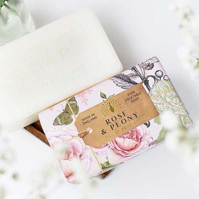 The English Soap Company - Anniversary Rose and Peony Soap 190 gm - Soaps