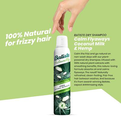 Batiste Naturally Coconut Hemp Dry Shampoo 200 ml - Dry Shampoos & Conditioners