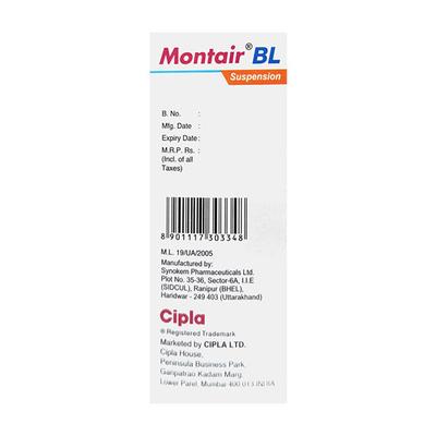 MONTAIR BL Mango Flavour Suspension 60ml - Allergies-Ant