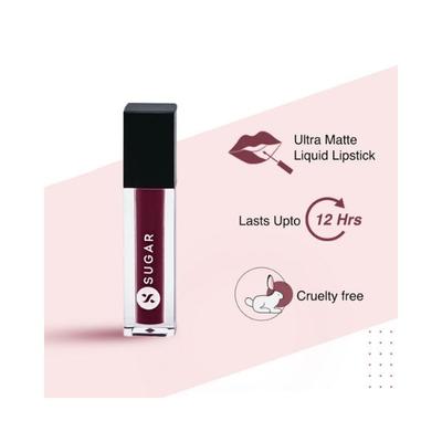 Sugar Cosmetics Smudge Me Not Liquid Mini Lipstick 17 Fiery Berry 1.1 ml - Liquid Lipsticks
