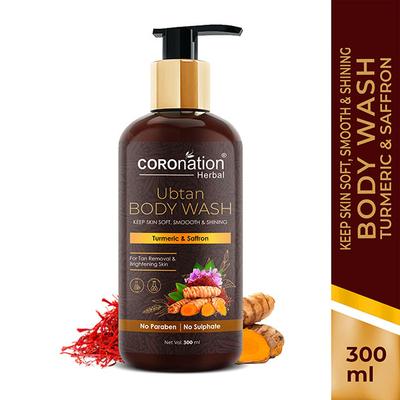 COROnation Herbal Ubtan Body Wash with Turmeric & Saffaron 300 ml - Shower Gels & Body Wash