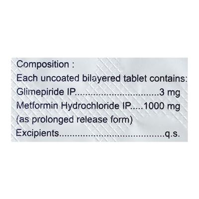 Glimisave Max Forte 3mg Tablet 15'S - Diabetes-Ant