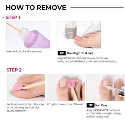 Dashing Diva Magicpres Nail Polish - Pink Milky Way 1's - Nail Care