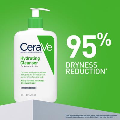 CeraVe Hydrating Cleanser For Normal To Dry Skin 473 ml - Face Wash & Cleansers