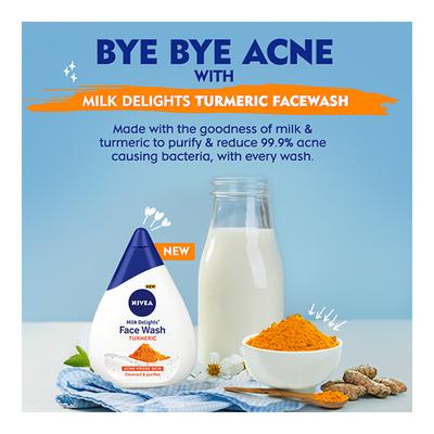 Nivea Milk Delights Face Wash - Turmeric 100 ml - Face Wash & Cleansers