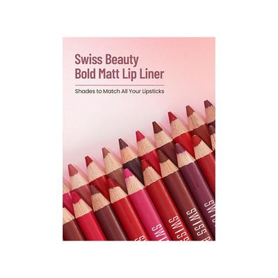 Swiss Beauty Bold Matt Lip Liner Shade-Choco Nude 1.6 gm - Lip Liners
