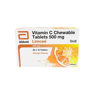 LIMCEE ORANGE FLAVOUR 500mg Chewable Tablet 15's - Supplements-Vic