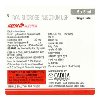 Haem UP Injection 5ml - Iron Supplement/Anaemia-Vma