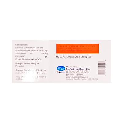 Alcinac Spas Tablet 10'S - Muscle Spasm-Ant