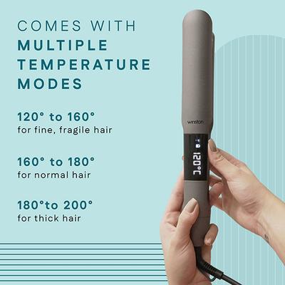 Winston Hair Straightener with Titanium Ceramic Plates, Adjustable Temperature 500 gm - Straighteners