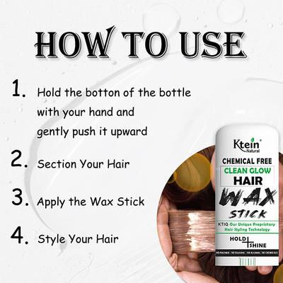 Ktein Hair Wax Stick, Wax Stick for Hair Slick Stick, Hair Wax Stick for Flyaways Hair Gel Stick Non-Greasy Styling Cream for Fly Away and Frizz Hair 15 gm - Hair Gels & Waxes