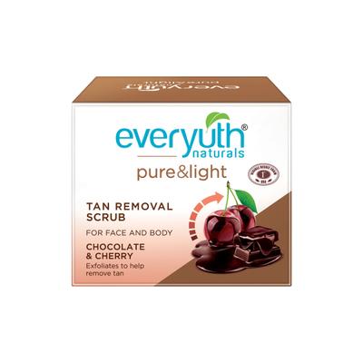 Everyuth Naturals Tan Removal Scrub - Chocolate & Cherry 50 gm - Face Scrubs