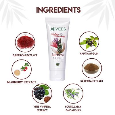 Jovees Fairness Cream - Saffron & Bearberry 50 gm - Face Creams