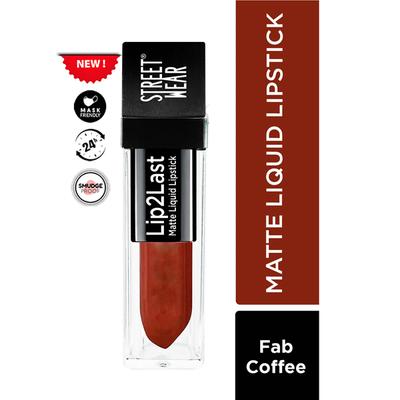 Street Wear Lip2Last Matte Liquid Lipstick - Fab Coffee 5 ml - Liquid Lipsticks