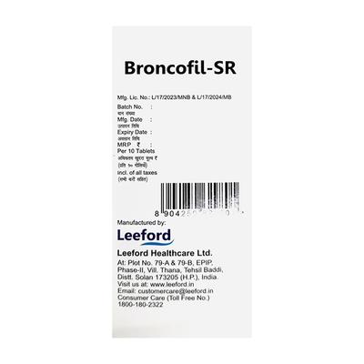 BRONCOFIL SR Tablet 10's - Asthma/COPD-Ast