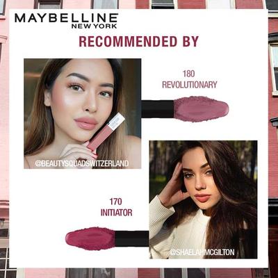 Maybelline New York Super Stay Matte Ink Liquid Lipstick x Pinks Edition, 160 Mover 5 ml - Lipsticks